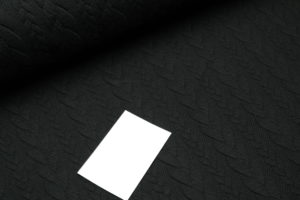 Jacquard Zopf schwarz