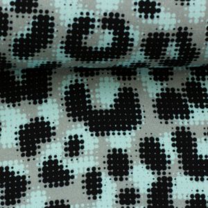 Viskose Swafing Leo Dots by Thorsten Berger mint schwarz