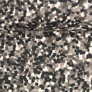 Baumwolle Webware Swafing Kim Quadrate schwarz grau