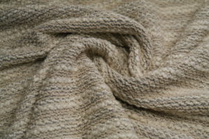 Strick Streifen naturweiß beige
