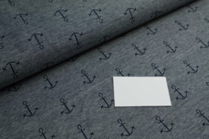 Jersey Jacquard Hilco Maritim Anker marine