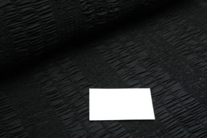 Baumwolle Webware gesmokt uni schwarz