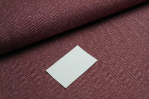 French Terry Sommersweat Fischgrat bourdeaux