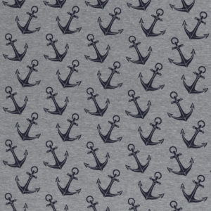 Alpenfleece Swafing Eiger Anker grau meliert