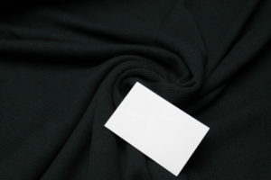 Strick Feinstrick Baumwolle schwarz