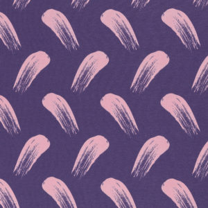 Sommersweat French Terry Modal Swafing Brush Stones by lycklig design Streifen lila