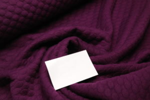 Jacquard Jersey Tupfen lila
