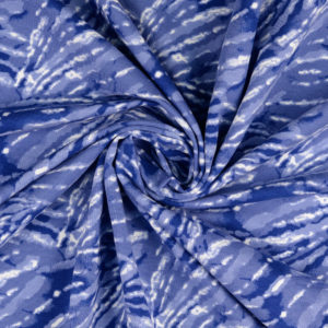 Sommersweat French Terry Batik blau