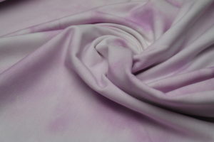Sommersweat French Terry Hilco Lounge Leaves Batik lila