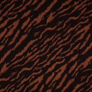 Jersey Jacquard Animal Print Zebra auf braun