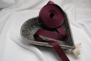 Gurtband Meterware Nylon 30mm burgund 750