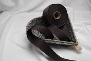 Gurtband Meterware Nylon 40 mm braun 881