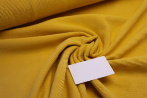 Jersey Ottoman Ripp uni gelb