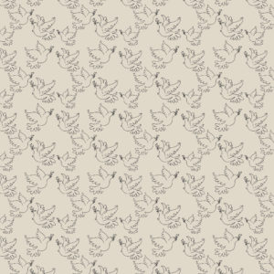 Sweat Sommersweat French Terry Swafing Paloma Friedenstauben beige