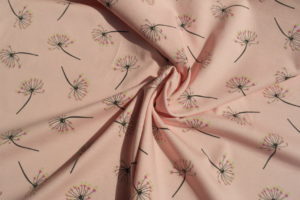 Baumwolljersey Glow in the sun Pusteblumen auf rosa