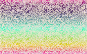 Baumwolljersey Swafing Breeze by Bienvenido Colorido Farbverlauf Regenbogen