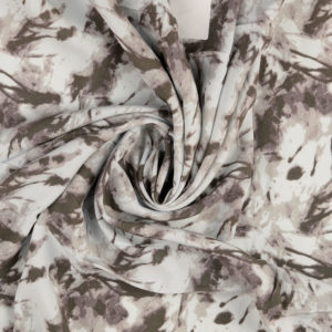 Viskose Webware Batik braun grau