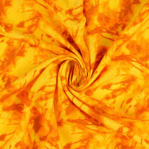 Viskose Webware Batik senf gelb