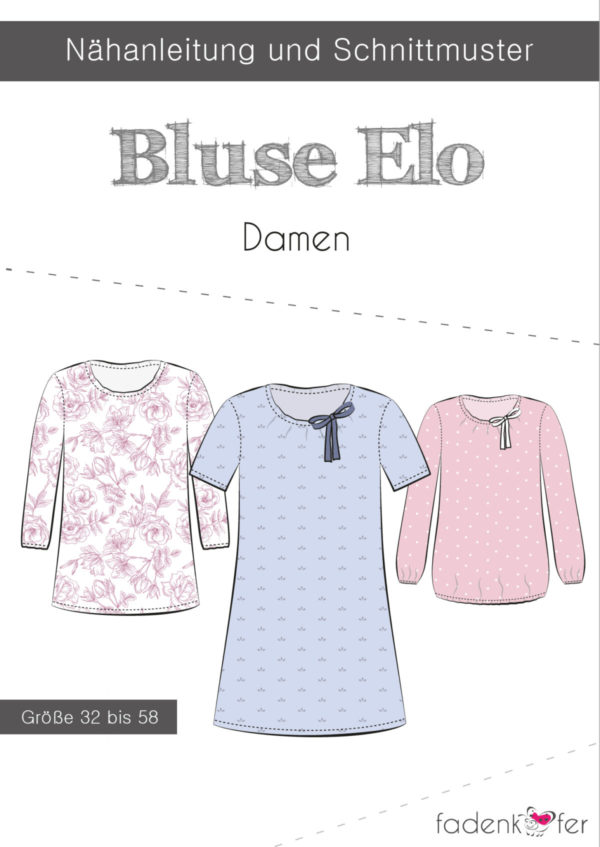 Fadenkäfer Papierschnittmuster Bluse Elo Damen