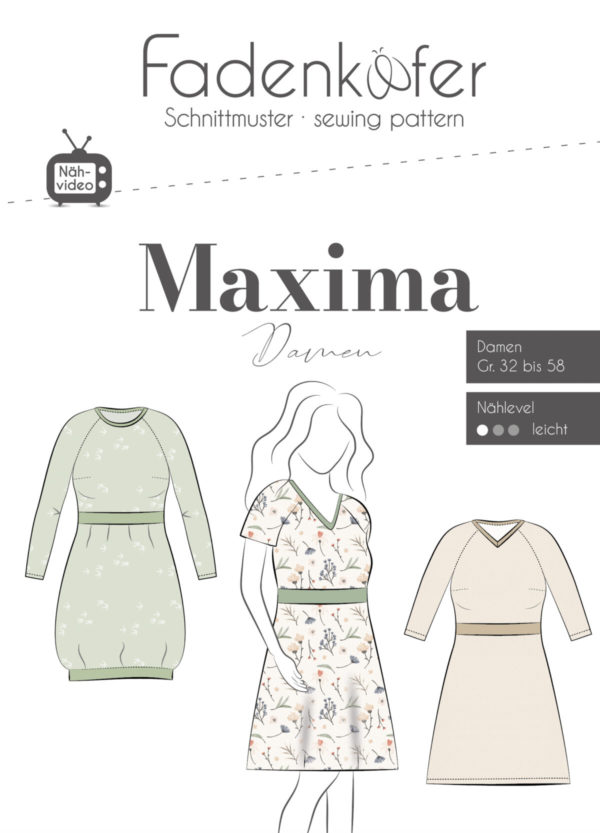 Fadenkäfer Papierschnittmuster Maxima Damen