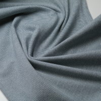 Bündchen Feinstrick Ringel blau cremeweiß – Bild 2