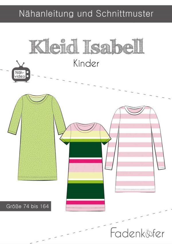 Fadenkäfer Papierschnittmuster Kleid Isabell Kinder