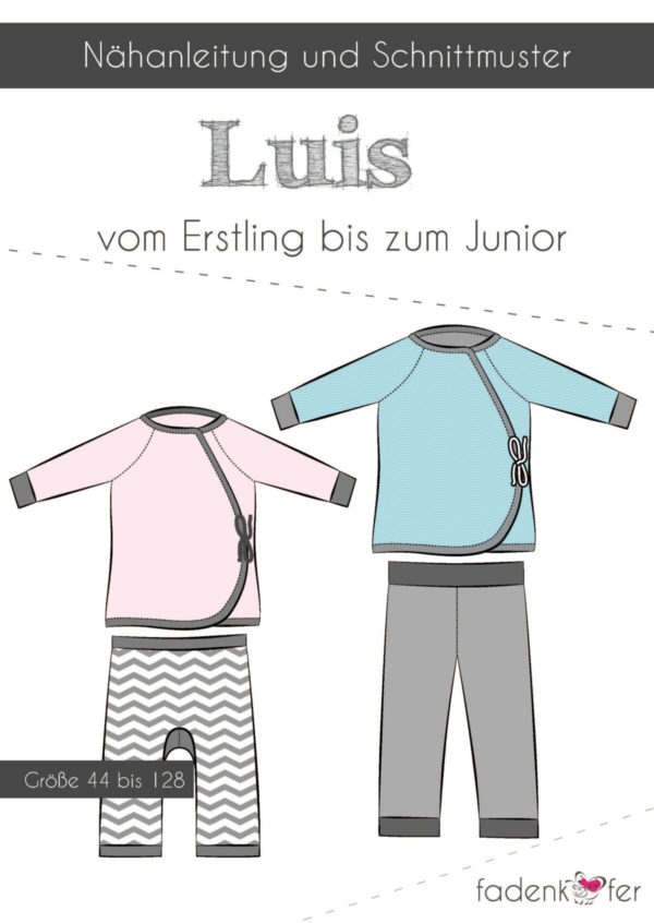 Fadenkäfer Papierschnittmuster Erstlingsset Luis