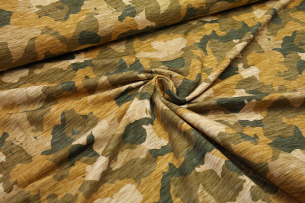 French Terry leicht angeraut Hilco Wild Camu Camouflage beige meliert