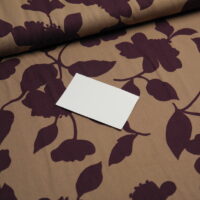 Viskose Twill Webware Blumen lila – Bild 2