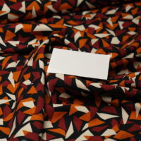 Viskose Twill Webware Muster rost – Bild 2