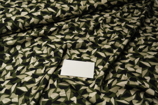 Viskose Webware Twill Muster grün