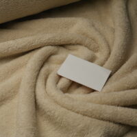 Frottee uni beige – Bild 2