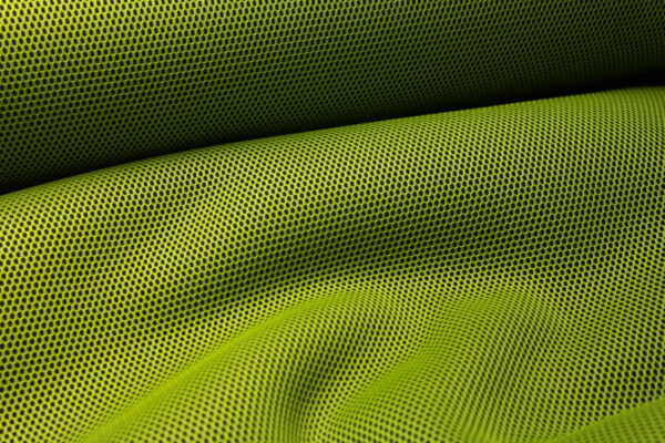 Netz 3D mit Geweberücken Mesh mit gepolsterter Rückseite grün schwarz