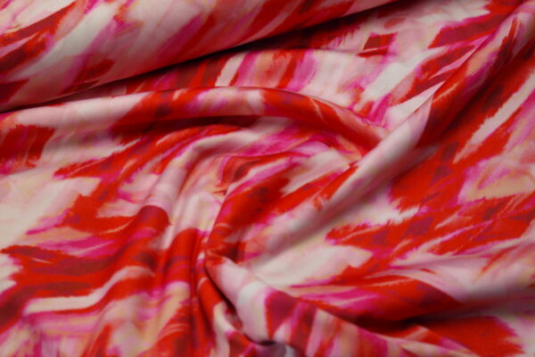 Lycra Funktionsjersey Sportswear Jersey Striche rot rosa