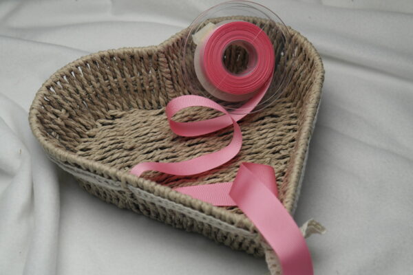 Dekoband Ripsband uni rosa