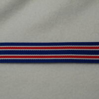 Dekoband Ripsband Streifen weiß rot blau – Bild 2