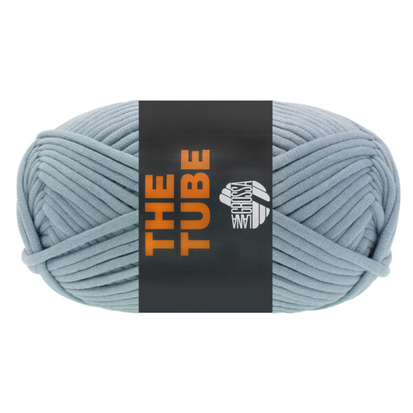 Lana Grossa The Tube 200g creme 10 jeansblau