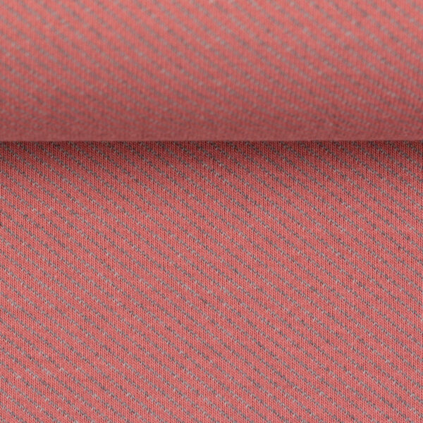 Jacquard Jersey Swafing Serge Streifen rosa meliert