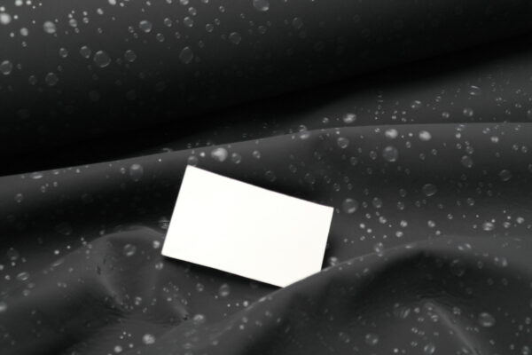 Softshell Fleece Tropfen auf grau
