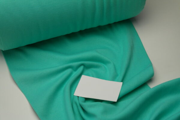Feinstrickbündchen uni dunkles mint 318