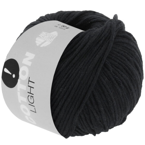 Lana Grossa Cotton light 033 schwarz