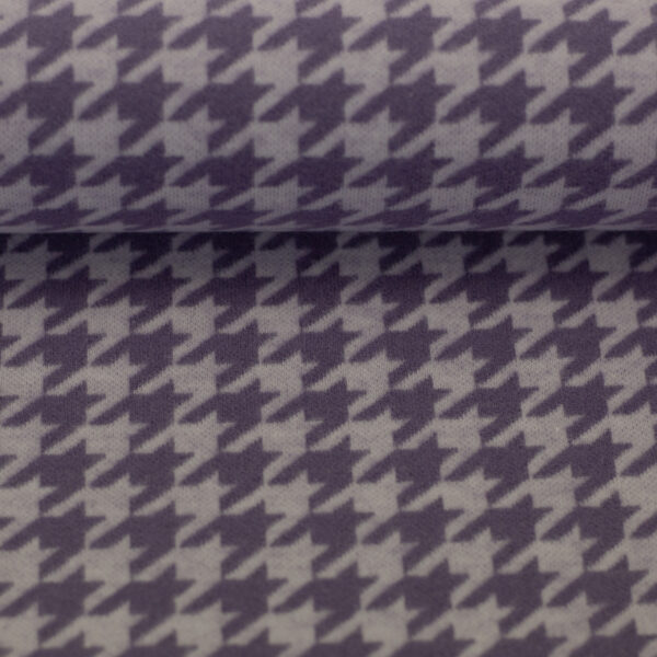 Jersey Jacquard Swafing Xaver Hahnentritt flieder