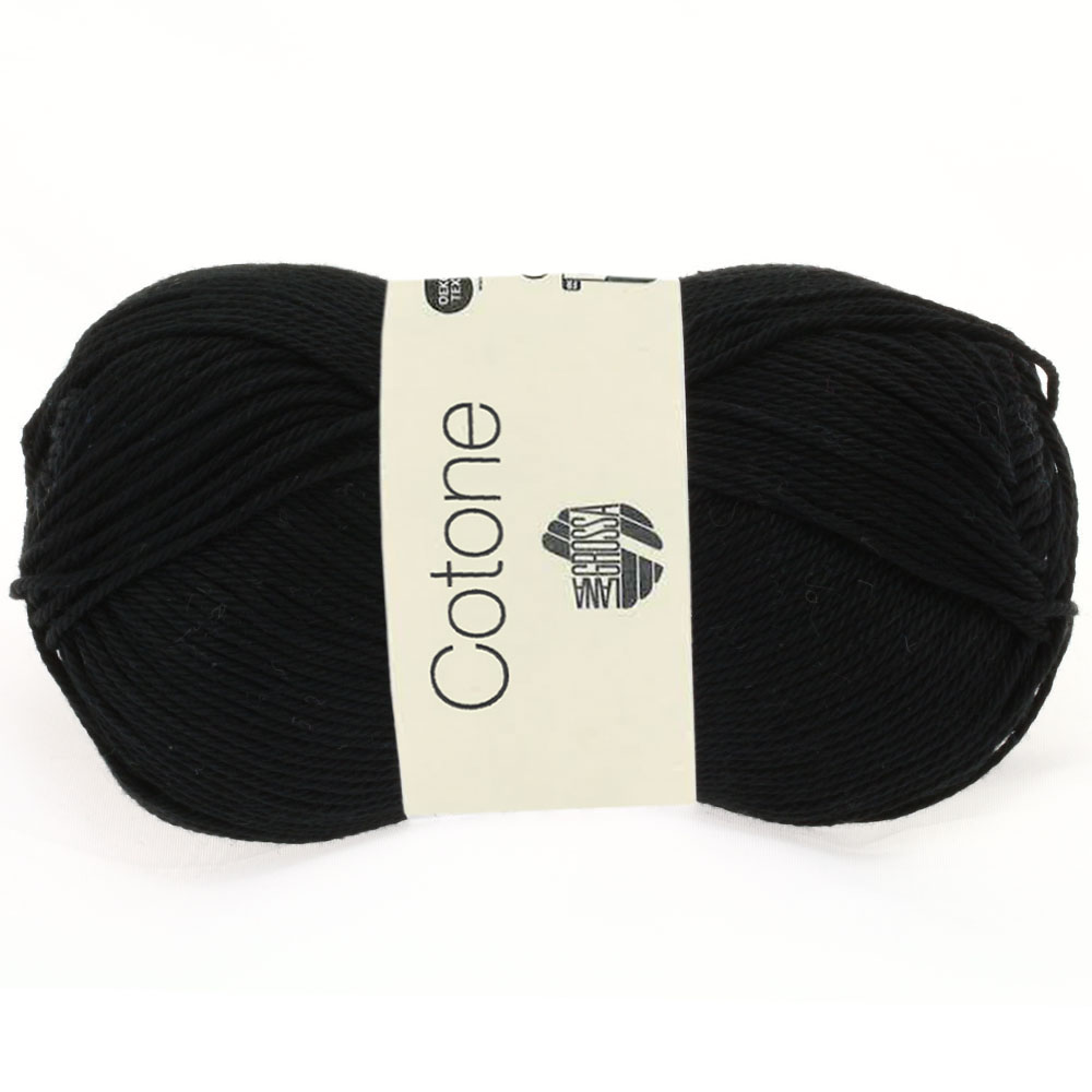 Lana Grossa Cotone schwarz 021