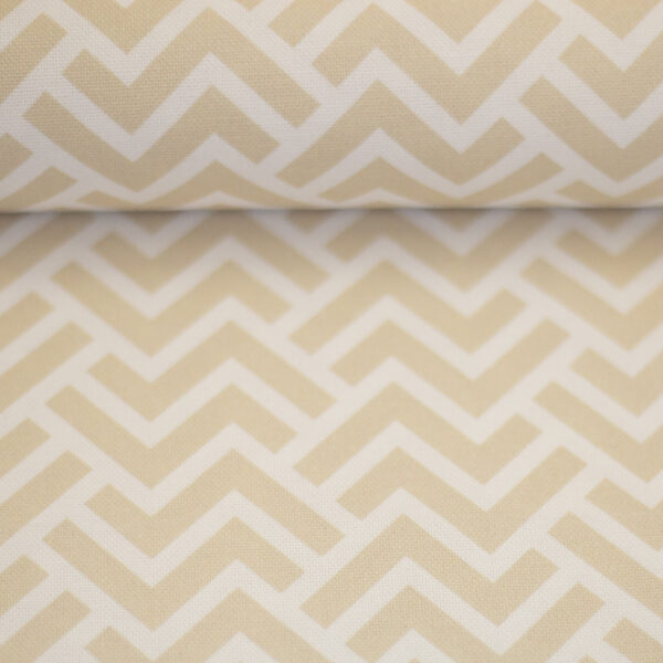 Canvas Dekostoff Swafing Mona Muster beige