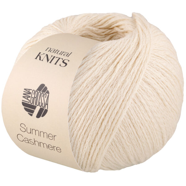 Lana Grossa Summer Cashmere 002 Creme