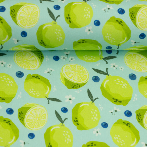 Baumwolle Webware Swafing Fruits Limetten
