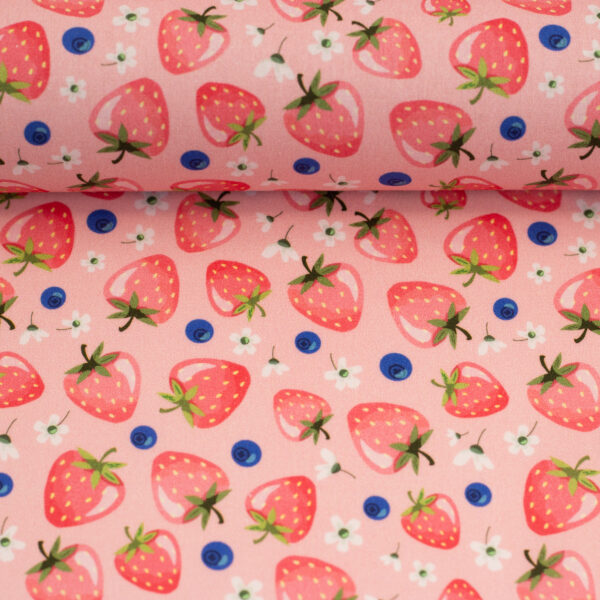 Baumwolle Webware Swafing Fruits Erdbeeren