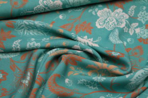 Viskose Voile Webware Ibiza Paisley Flowers Tiffany