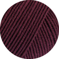 Lana Grossa Cool Wool uni 2118 burgund – Bild 2