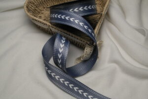 Gurtband Meterware 38mm Pfeil jeansblau